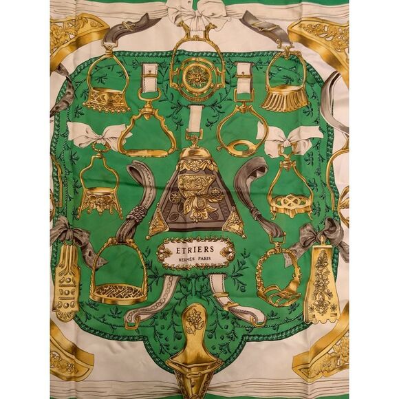 Vintage Hermes Silk Scarf 34" x 35" - Picture 5 of 5
